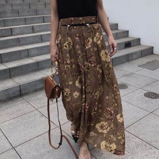 アメリヴィンテージ(Ameri VINTAGE)の★6/2販売終了　Ameri　SELINA SUSPENDER SKIRT(ロングスカート)