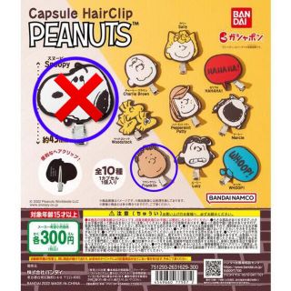 PEANUTS　カプセルヘアクリップ(バレッタ/ヘアクリップ)