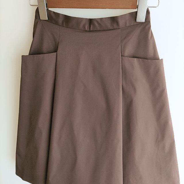 FOXEY ひざ丈 プリーツ フレアスカート 茶色 フォクシー | bombaytools.com