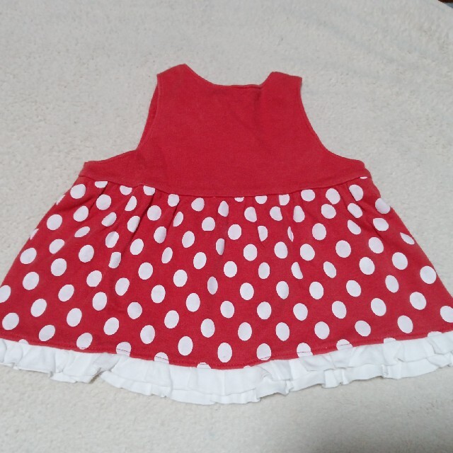 Disney(ディズニー)のミニー　ジャンパースカート キッズ/ベビー/マタニティのベビー服(~85cm)(スカート)の商品写真