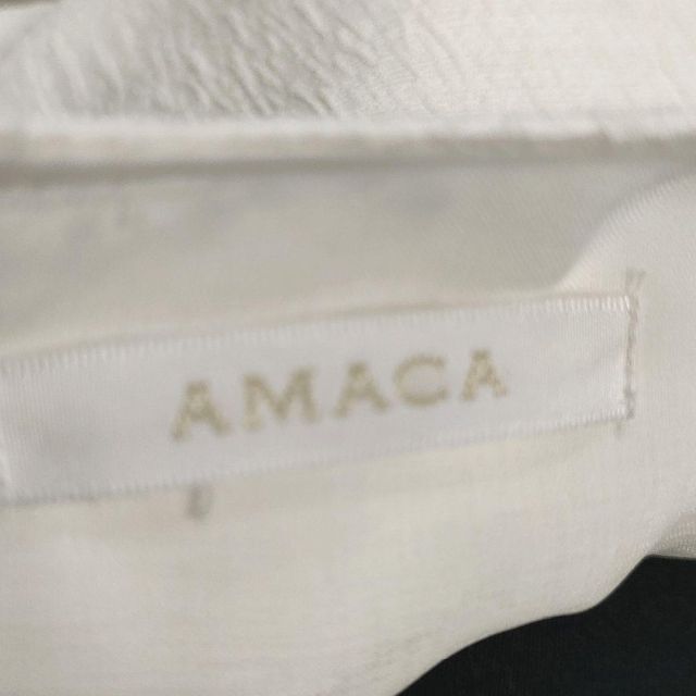 AMACA(アマカ)のアマカ　格子柄　ワンピース　38 Mサイズ レディースのワンピース(ロングワンピース/マキシワンピース)の商品写真