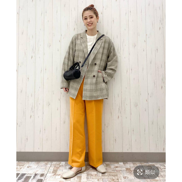 安全Shopping LOWRYSFARM ハイウエストカラーストレートパンツ ハイウエストカラーストレートパンツ