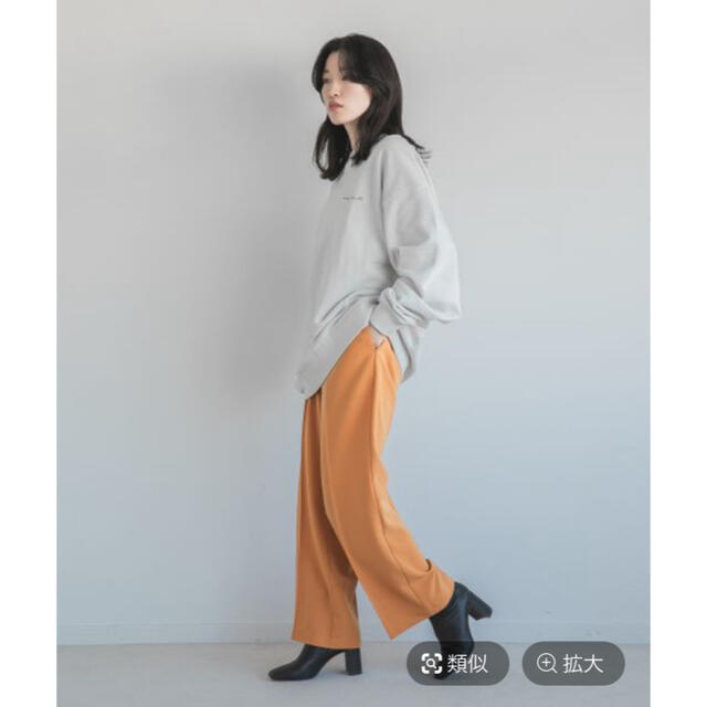 LOWRYS FARM(ローリーズファーム)のlowrysfarm ハイウエストカラーストレートパンツ　 レディースのパンツ(カジュアルパンツ)の商品写真