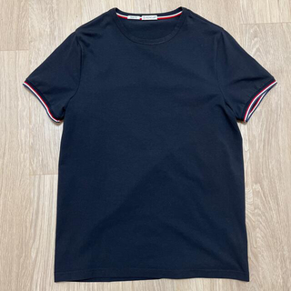モンクレール(MONCLER)のMONCLER モンクレール　Tシャツ　ブラック　L(Tシャツ/カットソー(半袖/袖なし))