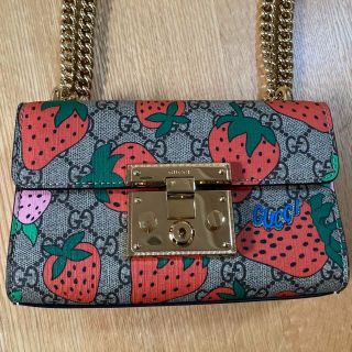 GUCCI グッチ GG柄 3D ストロベリー イチゴ 苺 ハンドバッグ # loja