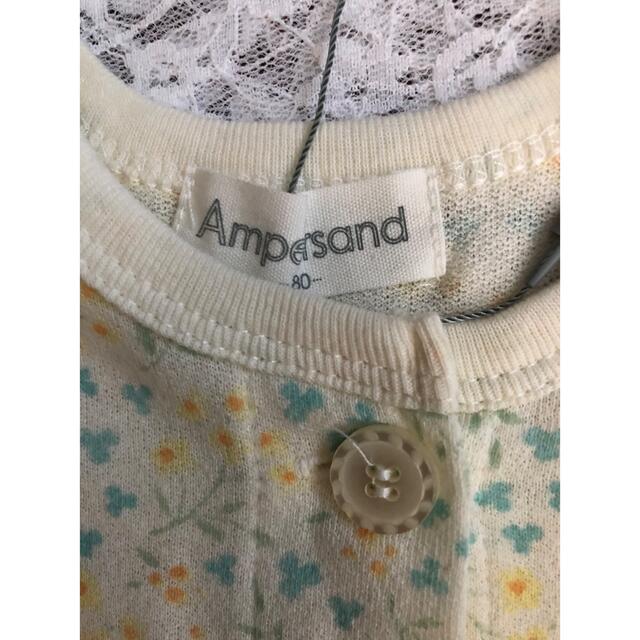 ampersand(アンパサンド)の新品タグ付　花柄パジャマ　パフスリーブ キッズ/ベビー/マタニティのベビー服(~85cm)(パジャマ)の商品写真