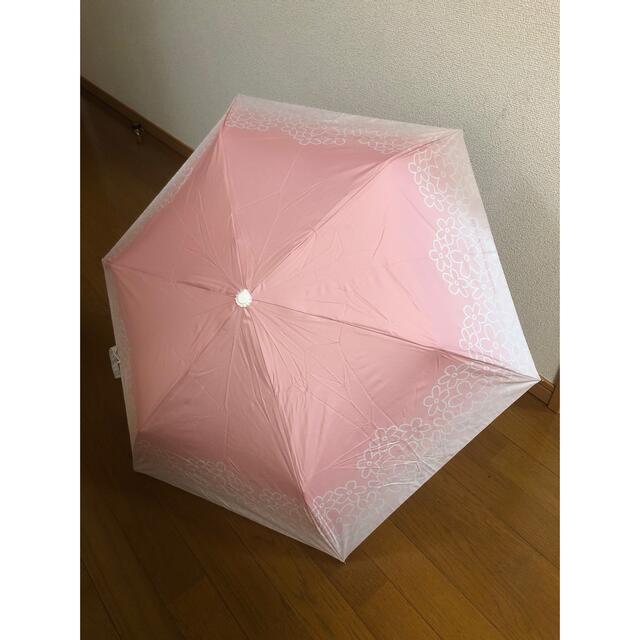 ピンク折り畳み傘　 レディースのファッション小物(傘)の商品写真