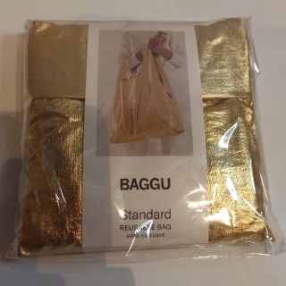 バグゥ(BAGGU)のBAGGUバグー STANDARD スタンダード　ゴールド(エコバッグ)