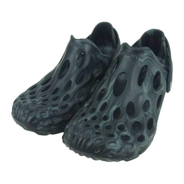 USA8MアウトソールMERRELL メレル J48595 HYDRO MOC BLACK ハイドロ モック サンダル ブラック系 グレー系 USA8M 【新古品】【未使用】