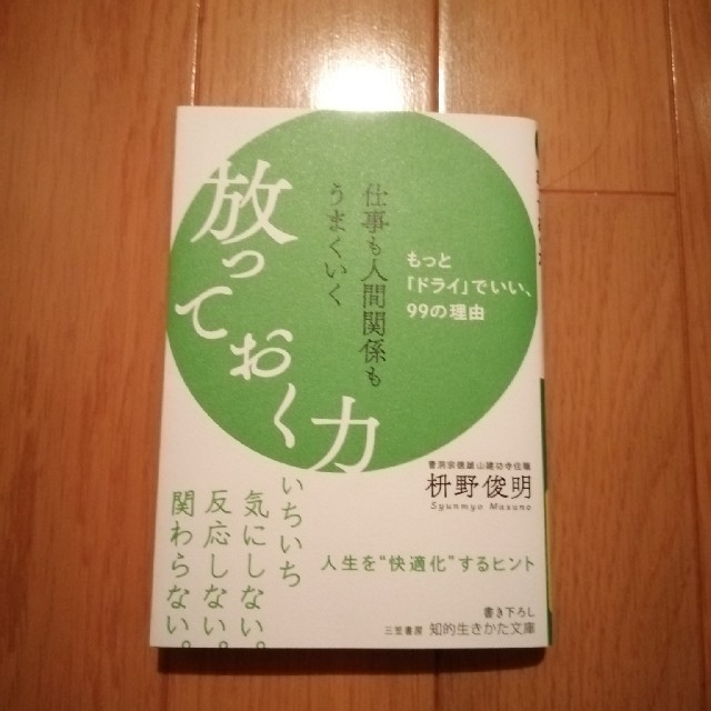 仕事も人間関係もうまくいく放っておく力 もっと「ドライ」でいい、９９の理由 エンタメ/ホビーの本(その他)の商品写真