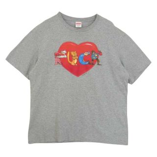 Supreme シュプリーム Tシャツ 18AW Peace S/S Top ロゴ プリント 半袖 Tシャツ グレー系 M【新古品】【未使用】