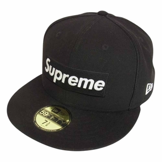Supreme - Supreme シュプリーム 帽子 17SS × NEW ERA Piping Box Logo ニューエラ パイピング ボックス ロゴ ベースボール キャップ ブラック系 7 3/8【中古】