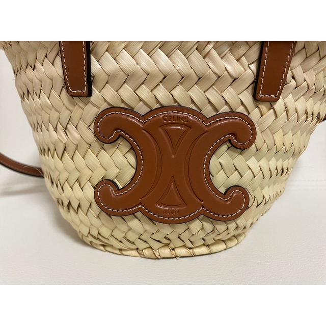 18%OFF】 celine ラフィア&カーフスキン ミニトリオンフパニエ CELINE 18%OFF】 celine ラフィア&カーフスキン ミニトリオンフパニエ CELINE