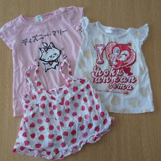 ディズニー(Disney)の女の子　子供服まとめ売り　90サイズ　3点セット(Tシャツ/カットソー)