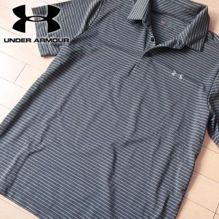 アンダーアーマー(UNDER ARMOUR)の超美品 XL アンダーアーマー メンズ 半袖ポロシャツ グレー(ポロシャツ)