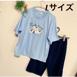 シマムラ(しまむら)の【Lサイズ】夏目友人帳 ニャンコ先生 ルームウェアand mサイズTシャツセット(ルームウェア)