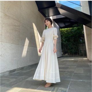 L'Or ロル Tuck Drape Dress(ロングワンピース/マキシワンピース)