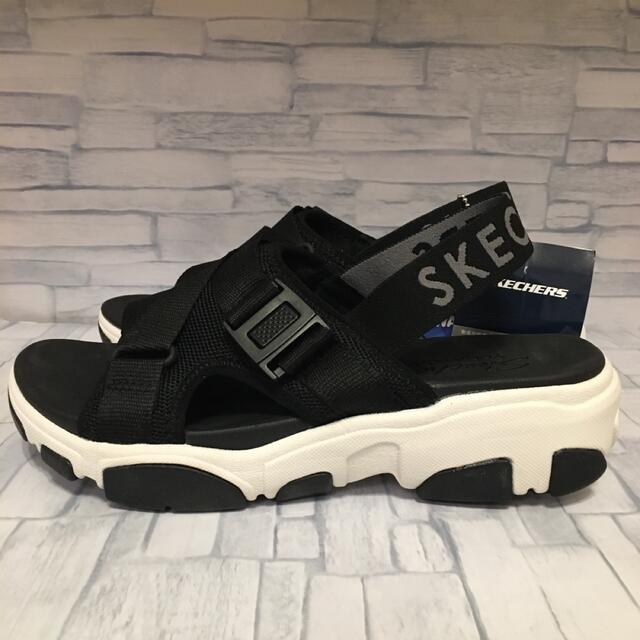 SKECHERS(スケッチャーズ)のスケッチャーズ　レディースサンダル　黒サンダル　厚底サンダル　ウィメンズサンダル レディースの靴/シューズ(サンダル)の商品写真