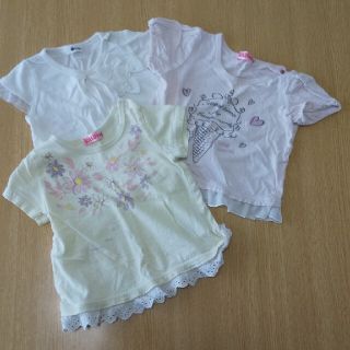 ベベ(BeBe)の女の子　子供服まとめ売り　80サイズ　3点セット(シャツ/カットソー)