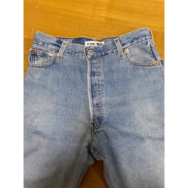 Ron Herman(ロンハーマン)のRE/DONE Levi's カットオフテーパードデニムパンツ レディースのパンツ(デニム/ジーンズ)の商品写真