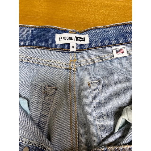 Ron Herman(ロンハーマン)のRE/DONE Levi's カットオフテーパードデニムパンツ レディースのパンツ(デニム/ジーンズ)の商品写真