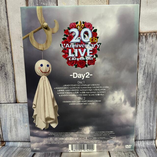 美品 L’Arc-en-Ciel 20th L'Anniversary LIVE-Day1-Day2- 20周年ライブブルーレイディスク 2点 Blu-ray Disc 2枚組セット ラルク hyde HU358C