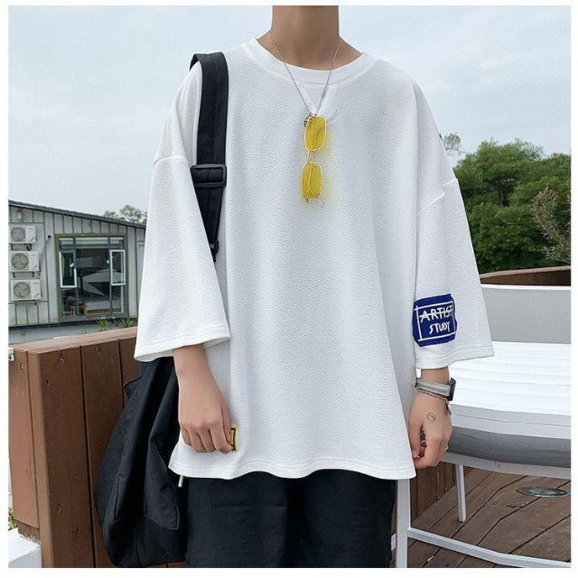 2XL 白 メンズ ビッグ オーバーサイズ Tシャツ 半袖 韓国 ストリート 夏の通販 by ユメ's shop｜ラクマ