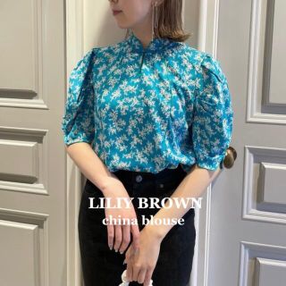 リリーブラウン(Lily Brown)の【LILIYBROWN】チャイナトップス(シャツ/ブラウス(半袖/袖なし))