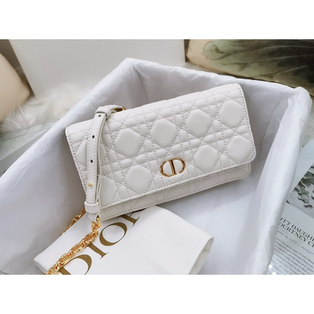 100%品質 新品同様 - Dior Christian DIOR スモールバッグ ホワイト