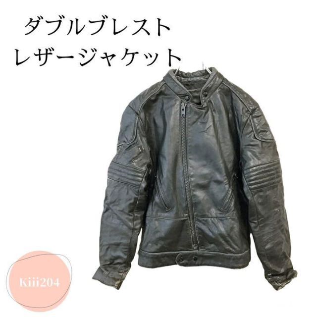 ダブルブレスト ML500 カナダ製 レザージャケット ライダース 革ジャン