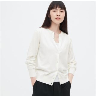 ユニクロ(UNIQLO)のUVカットリラックスカーディガン（長袖）(カーディガン)