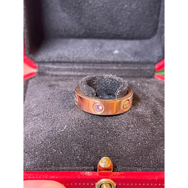 Cartier(カルティエ)のカルティエ ラブリングピンクサファイア1P  PG希少サイズ58号 レディースのアクセサリー(リング(指輪))の商品写真