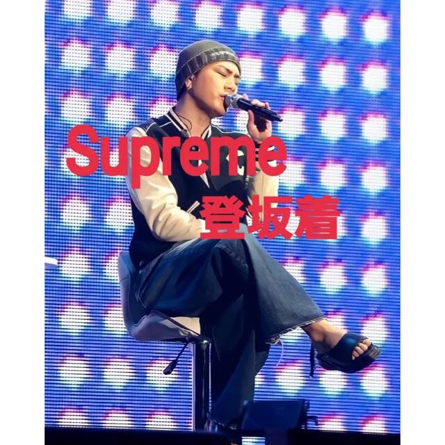 Supreme(シュプリーム)の【登坂着用】新品★supreme Overprint Beanie Black メンズの帽子(ニット帽/ビーニー)の商品写真