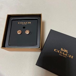 コーチ(COACH)のCOACH ピアス ピンクゴールド(ピアス)