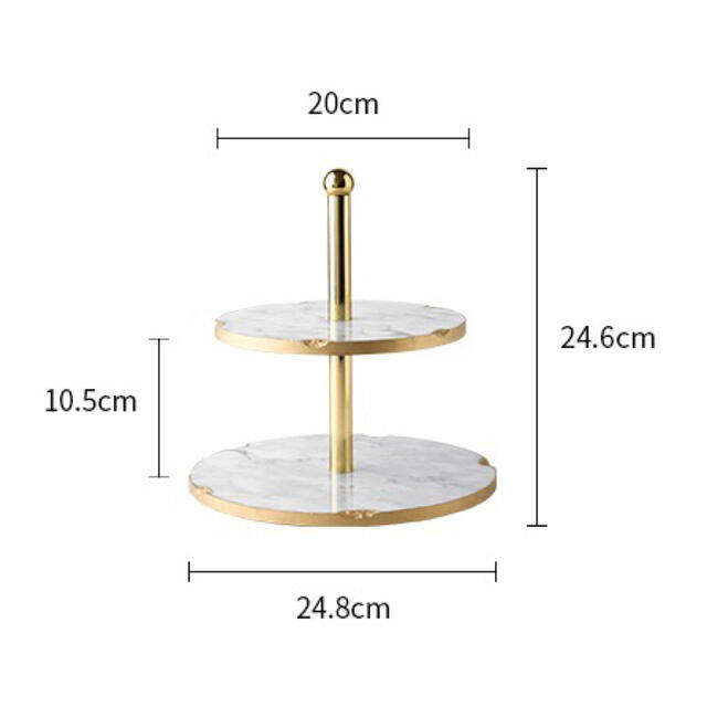 ケーキ スタンド プレート 2段セット アフタヌーンティー フルーツ トレー 皿 1
