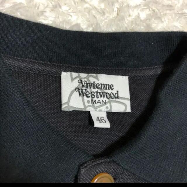 Vivienne Westwood(ヴィヴィアンウエストウッド)のvivienne westwood MAN ポロシャツ　ブラック　オーブ刺繍 メンズのトップス(ポロシャツ)の商品写真