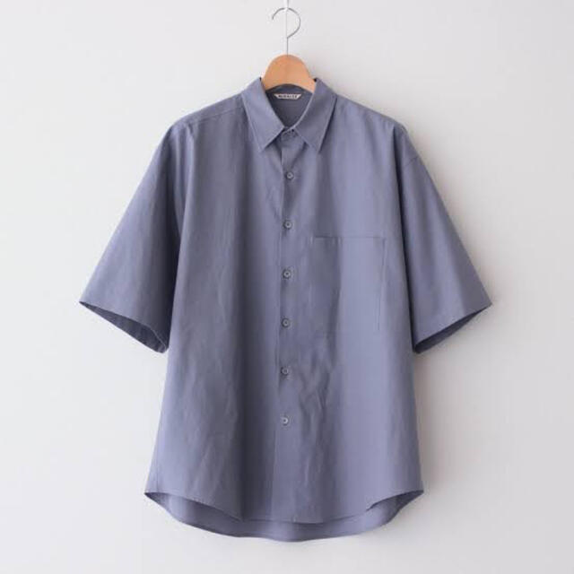 WASHED FINX TWILL BIG HALF SLEEVE SHIRTS