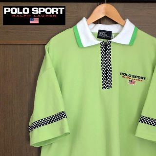 ポロラルフローレン(POLO RALPH LAUREN)の90s POLO SPORT ネオンカラー ポロシャツ XL(ポロシャツ)