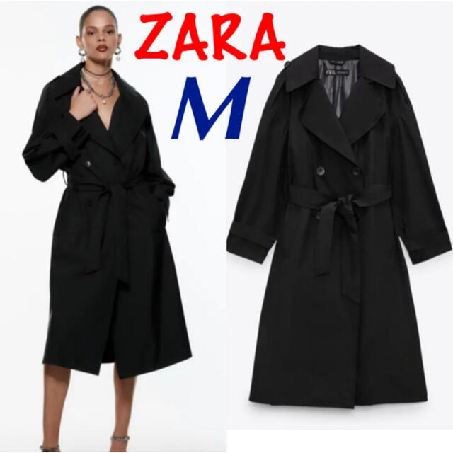新品) ZARAベルトダブルブレストトレンチコート ZARAコート 新品) ZARAベルトダブルブレストトレンチコート ZARAコート