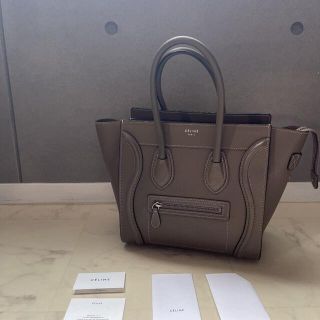 セリーヌ(celine)のCELINE セリーヌ ラゲージ マイクロショッパー　スリ(ハンドバッグ)