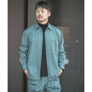 アーバンリサーチ(URBAN RESEARCH)の【GREEN】WASHABLEウールレギュラーシャツ(シャツ)