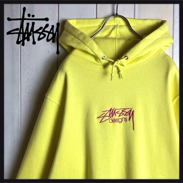 【ノースフェ】 STUSSY - ステューシー☆ファイヤー刺繍ロゴ パーカー 人気Lサイズ 即完売品の通販 by しーな☆｜ステューシーなら