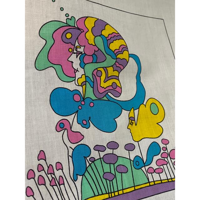 ビンテージ 70s ピーター マックス Peter MAX ハンカチ 希少LLYIVINTAGE