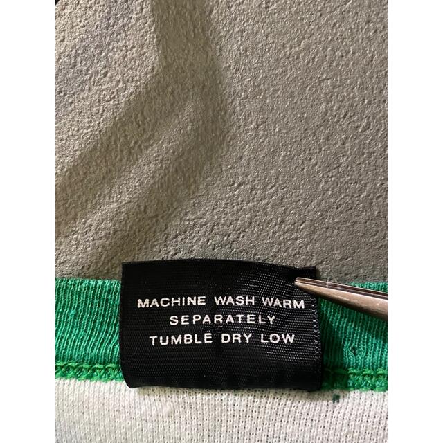 サイズ 古着 ビンテージ 80s USAナンバー ラグラン 緑 白 Tシャツ 希少