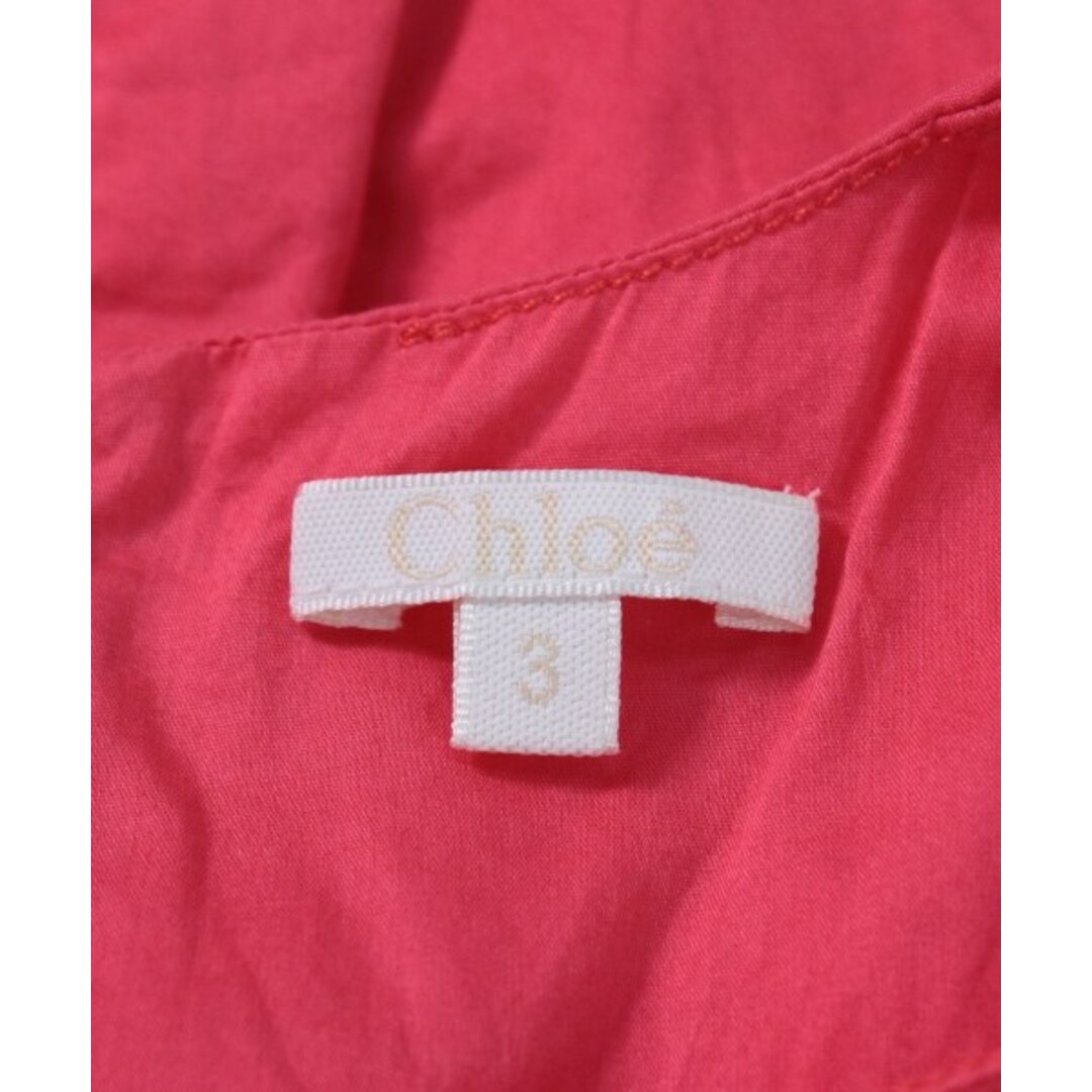 Chloe(クロエ)のChloe クロエ ワンピース（その他） 3 赤 【古着】【中古】 キッズ/ベビー/マタニティのキッズ服女の子用(90cm~)(ワンピース)の商品写真