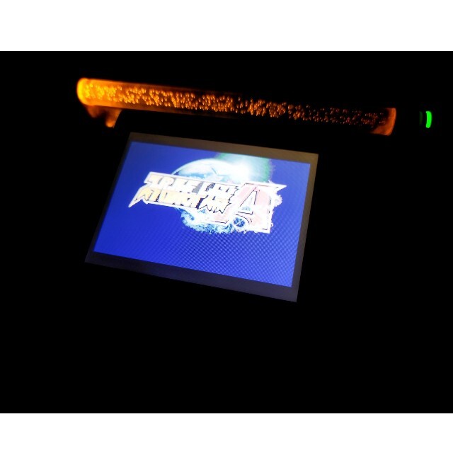 ゲームボーイアドバンス(ゲームボーイアドバンス)の送料込 ゲームボーイマクロGAMEBOY　MACRO　赤&黒塗装 エンタメ/ホビーのゲームソフト/ゲーム機本体(携帯用ゲーム機本体)の商品写真