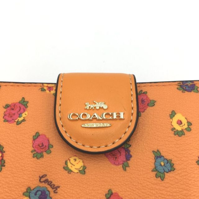 COACH(コーチ)の[COACH] ヴィンテージローズ ミディアム 折財布 C9934(オレンジ) レディースのファッション小物(財布)の商品写真