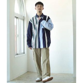 ビームス(BEAMS)の【新品】BEAMS　ビームス　シャツ　オーバーサイズ　ルーズシャツ　M　サックス(シャツ)