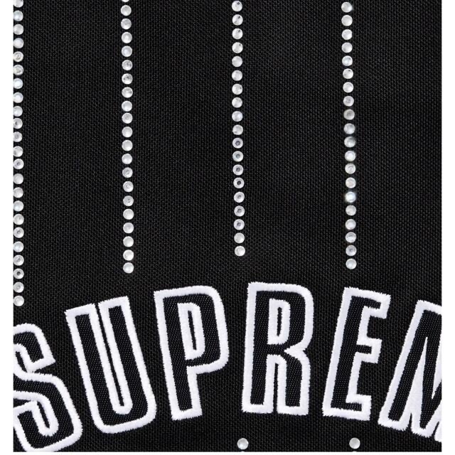 Supreme(シュプリーム)のシュプリーム  ラインストーンストライプバスケットショーツ　Mサイズ ブラック メンズのパンツ(ショートパンツ)の商品写真