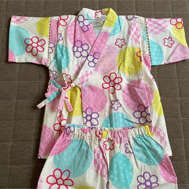 新品☆キッズ 甚平 女の子　 キッズ/ベビー/マタニティのベビー服(~85cm)(甚平/浴衣)の商品写真